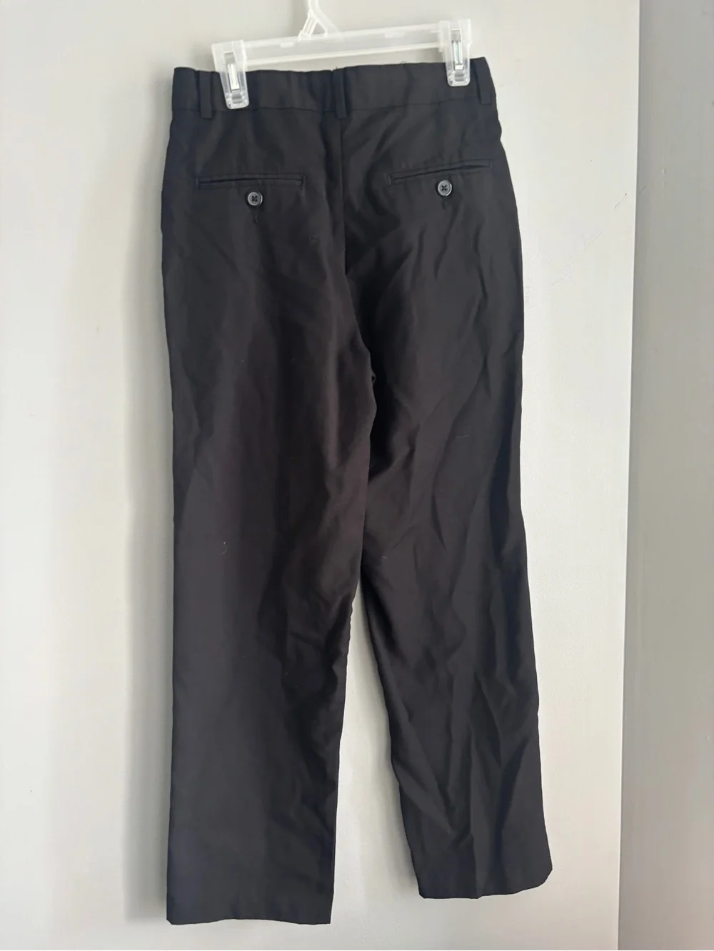 Boys Black Dress Pants - Classic Straight Fit